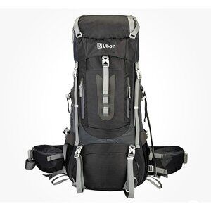 Ubon 60L Hiking Backpack Waterproof Camping Pack with Rain Cover New NWT